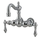 Kingston Brass CC1002T Vintage Wall Mounted Clawfoot Tub Filler - Chrome. Fixed Price $373.72.