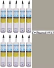 Lot Of 10 (1 Case) Colorfast Sanded Tile & Grout Caulk Polyblend #543 Driftwood. Fixed Price $69.99.
