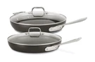 All-clad HA1 Hard Anodized Non Stick Fry Pan Set 4 Pc, 10, 12 Inch, With Lid. Fixed Price $99.99.