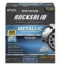 Rocksolid Metallic Floor Coating Kit, Brilliant Blue, High Gloss, 80 Oz - 299745. Fixed Price $157.03.