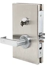 Brushed Stainless 6" X 10" Lh Center Lock With Deadlatch Office Function. Fixed Price $1445.31.