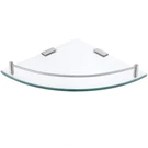 Acehoom 14 In. X 10 D 1.6 Wall Mount Bathroom Corner Triangle Glas. Fixed Price $180.39.
