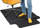 Office Chair With Anti Fatigue Cushioned Foam - 2 54" X 36", Matte Black. Fixed Price $96.99.