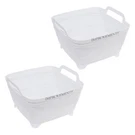 White Space Saving 2 Gallon Collapsible Tubs Drain Spout Pack Improvements New. Fixed Price $29.95.