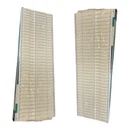 White Vinyl Shoe Rack Pair Shelf Storage Organizer Decorative 5.25IN 90308. Fixed Price $23.00.