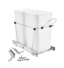 Trash Can Pull Out For Under Kitchen Cabinet Complete Set With Brackets & Screws. Fixed Price $135.69.