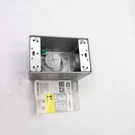 Commercial Electric 1-GANG Metallic Weatherproof Box With (3) In. Holes, Gray. Fixed Price $8.14.
