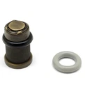 Ribbon And Reed Bullet Door Bumper Stop Solid Antique Brass Idh Restoration. Fixed Price $24.99.