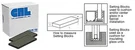Crl 3/8" X 1" 2" Neoprene Setting Blocks - 80 Durometer SB585. Fixed Price $40.00.