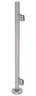 Brushed Stainless 36" Steel Square Glass Clamp End Post Railing Kit By. Fixed Price $660.00.
