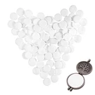 Larrel 100 Pcs Round Aromatherapy Pad, 0.88IN White Essential Oil. Fixed Price $9.30.