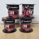 Pack, Southwire 100 Ft Red 14AWG Thhn Solid Copper Insulated 11581642. Fixed Price $65.99.