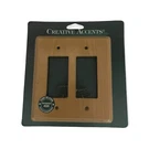 Ash Unfinished Decorator Double Outlet Wall Plate Creative Accents Paint Stain. Fixed Price $6.99.