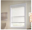 Home Decorators Cordless White Faux Wood Blinds, 2.5" Slats, 66X64 Set Of. Fixed Price $111.00.