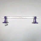 18" Allied Brass 9072D/18-BBR Clearview Towel Bar Dotted Accents Purple. Fixed Price $27.96.