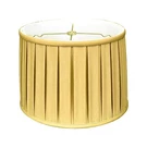Royal Designs "shallow Drum English Box Pleat Basic Lamp Shade, Antique Gold,.... Fixed Price $73.67.
