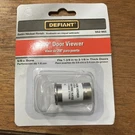 Defiant 200 Degree Door Viewer 5/8" Bore Satin Nickel Finish 552 955 New Pkg. Fixed Price $12.00.