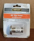 Defiant 200 Degree Door Viewer 5/8" Bore Satin Nickel Finish 552 955 New Pkg. Fixed Price $10.00.