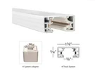 Wac / Satco Intertek 8 Ft. 120V White H-track 3-WIRE Rail With End Caps. Fixed Price $70.00.