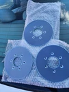 Clark Orbital 3-DISC Wood Floor/ Ez-sand American Sander Abrasive Pads.. Fixed Price $337.63.