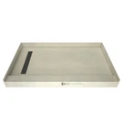 Tile Redi RT3260L-PVC-SQ Trench 32" X 60" Rectangular Shower Nickel. Fixed Price $859.30.