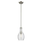 Kichler Everly Light Bell 13.75" Pendant, Nickel/clear Seeded - 42456NICS. Fixed Price $194.99.
