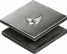 Crl Brushed Stainless Steel 2 X Square Mall Front Glass Clamp. Fixed Price $49.64.