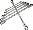 Metric 12 Sizes Extra Long Gear Ratcheting Wrench Set, 8MM-19MM, Made Of Chrome. Fixed Price $81.95.
