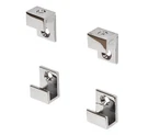 Crl Chrome 5/8" Wide Mirror Clips - Set. Fixed Price $20.67.