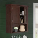Riverridge Home Hayward 24.5" X 22.81" Bathroom Storage Cabinet Dark Wood. Fixed Price $49.99.