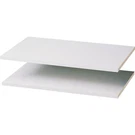 Easy Track Ft. W. X In. D. Laminated Closet Shelf, White (2-PACK) RS1423. Fixed Price $36.30.