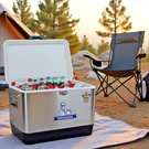 Yakimoto 54QT Outdoor Cooler - Durable Steel Ice Chest For Campsite Living. Fixed Price $149.99.
