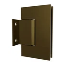 Wall Mount Short Back Plate Hinge 4" Height For 3/8" To 1/2" Monolithic Tempe. Fixed Price $59.25.