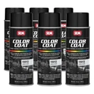 Sem 15013 Case Of 6 Color Coat Landau Black Spray Paint Aerosol Can 12 Oz.. Fixed Price $120.54.