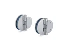 Half Round Series Hinges For 1/4" To 5/16" Glass - Chrome Pack Of 2. Fixed Price $73.77.