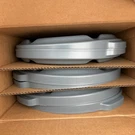 Rubbermaid Commercial FG260900 Gray Brute 10 Gal Trash Can Lid Flat (box Of 6). Fixed Price $59.99.