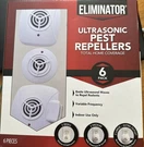 Eliminator Ultrasonic Pest Repeller Total Home Coverage 6 Pack Rodents. Fixed Price $25.79.