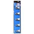 Crawford SG5W Zinc Plated Steel White Spring Grip Organizer Bar 17 In.. Fixed Price $13.60.