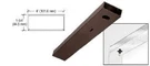 Crl Black Bronze Anodized 36" X 4" Single Door Header - DCH4DUS. Fixed Price $151.58.