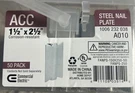 Brand New Commercial Electric 1-1/2 In. X 2-1/2 Steel Nail Plate (50-PACK). Fixed Price $30.00.