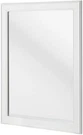 White Framed Wall Mirror Bathroom Hanger Mounts Beveled Edged Design 32 X 24 In.. Fixed Price $125.40.