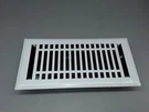 Signature Hardware Contemporary Steel Floor Register - 4"X10" White. Fixed Price $24.00.