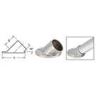 C.r. Laurence HR15AFBS Crl Brushed Stainless 45 Degree Angle Flange For 1-1/2". Fixed Price $40.00.