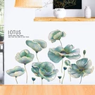Achoose Green Lotus Wall Decals Peel And Stickers Removable. Fixed Price $33.18.