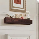 Vevor Fireplace Mantel Wood Shelf Floating Rustic 60" Brown. Fixed Price $117.90.