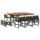 Patio Dining Set With Cushions Outdoor Furniture Light Gray Poly Rattan Vidaxl. Fixed Price $544.99.