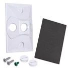Sigma Electric 14373WH Aluminum White 3-HOLE Lamp Holder Cover 4-3/4 In.. Fixed Price $8.74.