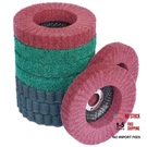 Fppo 9PCS 4" X 5/8" Nylon Fiber Flap Disc Polishing Grinding Wheel,scouring. Fixed Price $25.62.