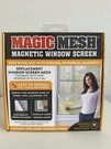 Magic Mesh Magnetic Window Screen Customize Fit Up 36"X55" Fiberglass. Fixed Price $13.59.