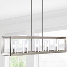 Jonathan 38.5"CONTEMPORARY Traditional Linear Metal/glass Led Pendant Nickel. Fixed Price $268.99.